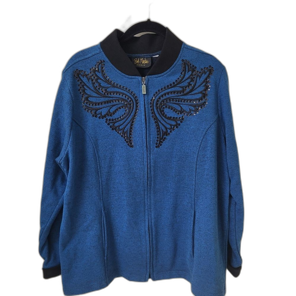 Bob Mackie Jacket "Wearable Art" - Size XL